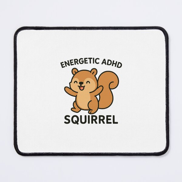 Item preview, Energetic ADHD Kawaii Squirrel designed and sold by ndmedia.
