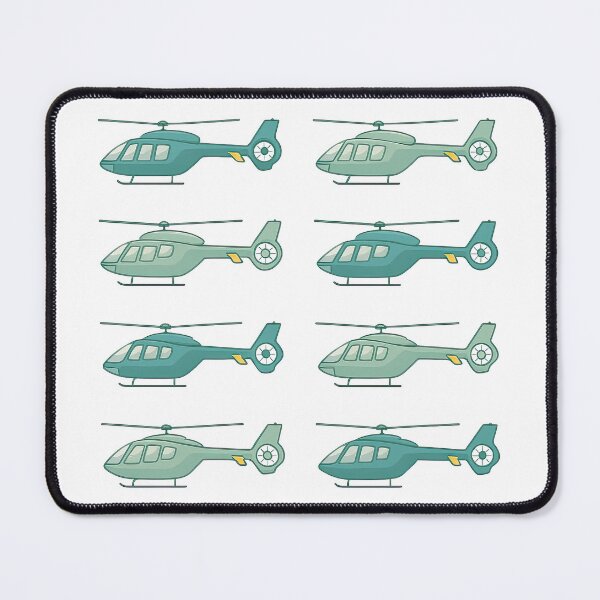 Item preview, Cartoon Helicopters Pattern in Blue Tones designed and sold by ArtfulWeave.