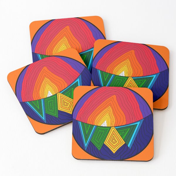 Item preview, Abstract Sunset Illustration designed and sold by Kate Anderson Art.