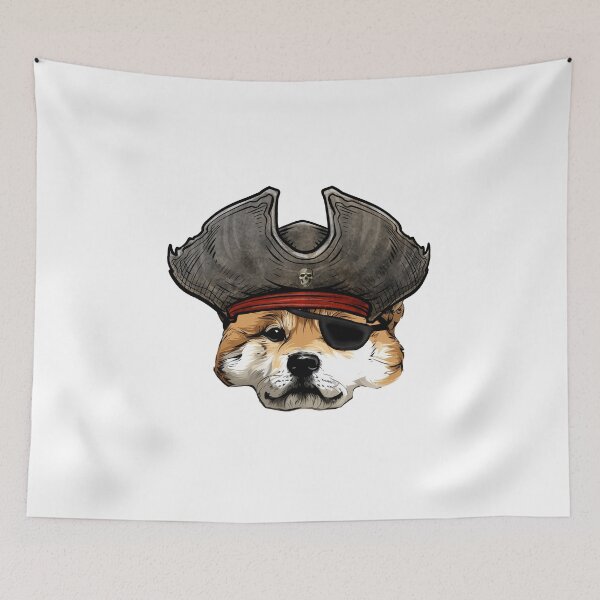 Item preview, Shiba Inu Pirate designed and sold by whyitsme.
