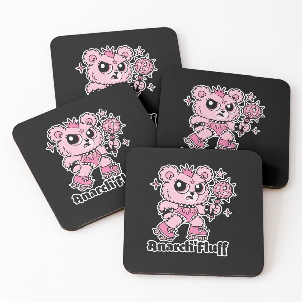 Item preview, Anarch Fluff: The Rebel Boogie Bear (Pink) designed and sold by mad.pam.