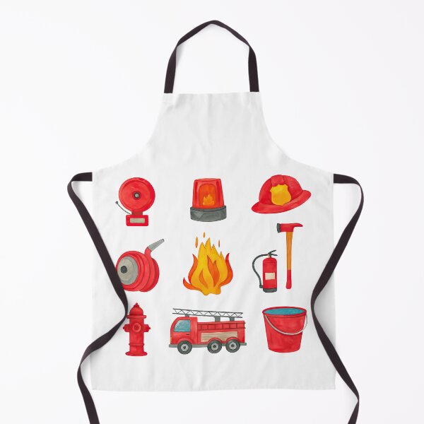 Item preview, Firefighting Equipment Cartoon Icons Set designed and sold by ArtfulWeave.