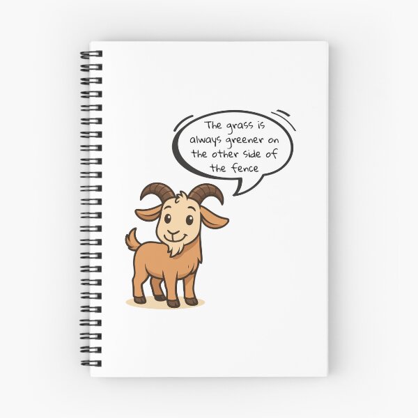 Item preview, Wise Goat: The Grass Is Always Greener on the Other Side of the Fence designed and sold by Design Piggy  Bank.