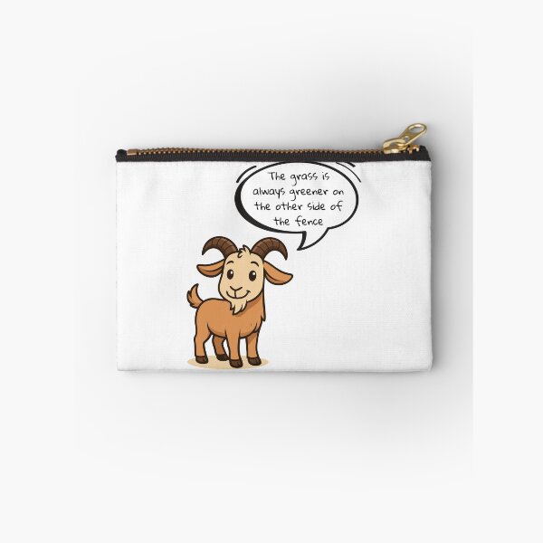 Item preview, Wise Goat: The Grass Is Always Greener on the Other Side of the Fence designed and sold by Design Piggy  Bank.