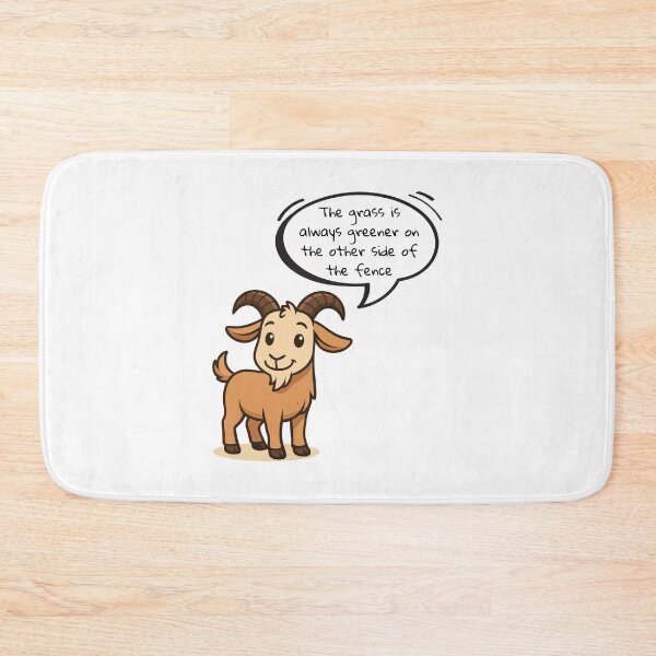 Item preview, Wise Goat: The Grass Is Always Greener on the Other Side of the Fence designed and sold by Design Piggy  Bank.