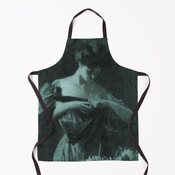 Item preview, Teal Vintage Woman and Flowers designed and sold by Studio Sonders.