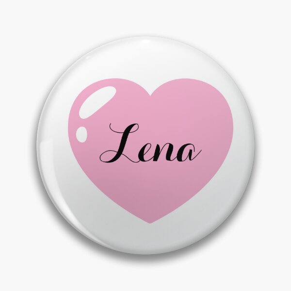 Artikelvorschau, Name Lena mit rosa Herz entworfen und verkauft von Monika Howarth.