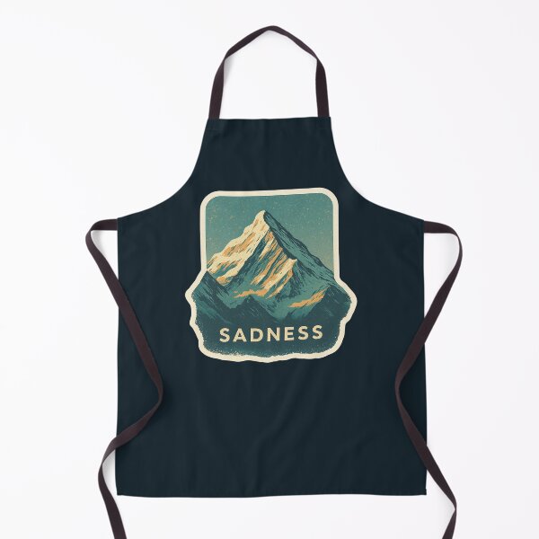 Item preview, Sadness Mountain Sticker | Moody Peak Retro Wilderness Aesthetic designed and sold by MarCinu Art.