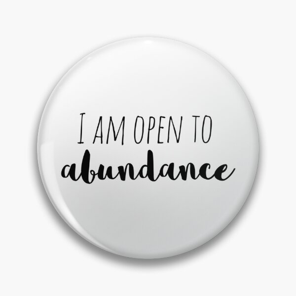 Item preview, I Am Open to Abundance – Affirmation – Wealth Mindset Typography designed and sold by Camila  Ardila.