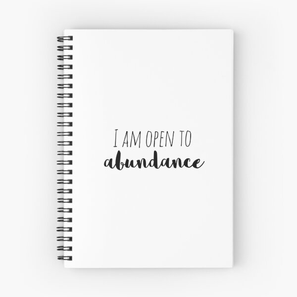 Item preview, I Am Open to Abundance – Affirmation – Wealth Mindset Typography designed and sold by Camila  Ardila.