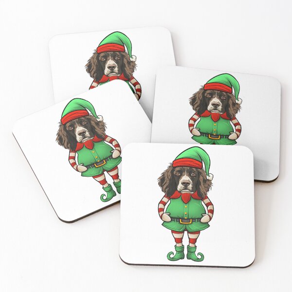 Item preview, Springer Spaniel Christmas Elf designed and sold by whyitsme.
