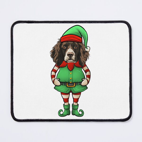 Item preview, Springer Spaniel Christmas Elf designed and sold by whyitsme.