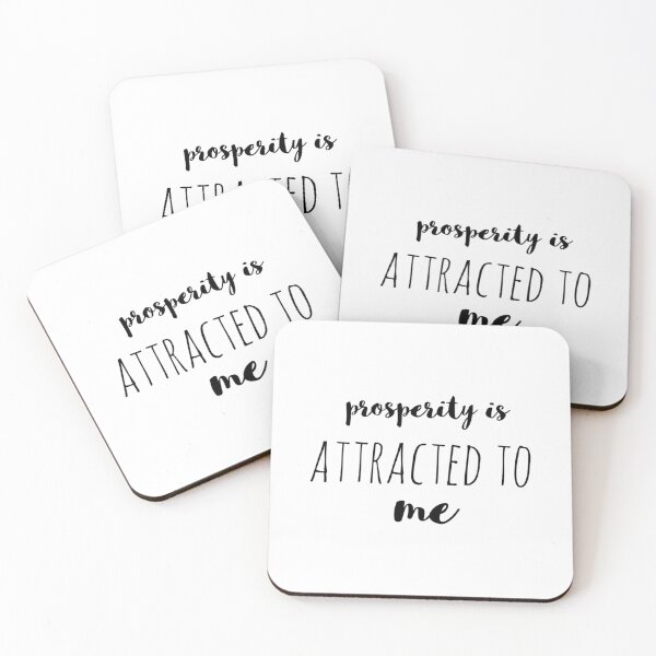 Item preview, Prosperity Is Attracted to Me – Affirmation – Money Magnet Typography designed and sold by Camila  Ardila.