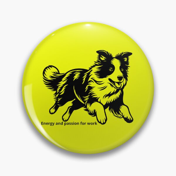 Item preview, Border Collie – Energy, Intelligence & Heart designed and sold by dotitoko.