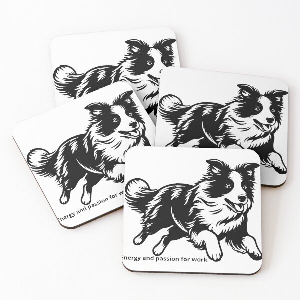Item preview, Border Collie – Energy, Intelligence & Heart designed and sold by dotitoko.
