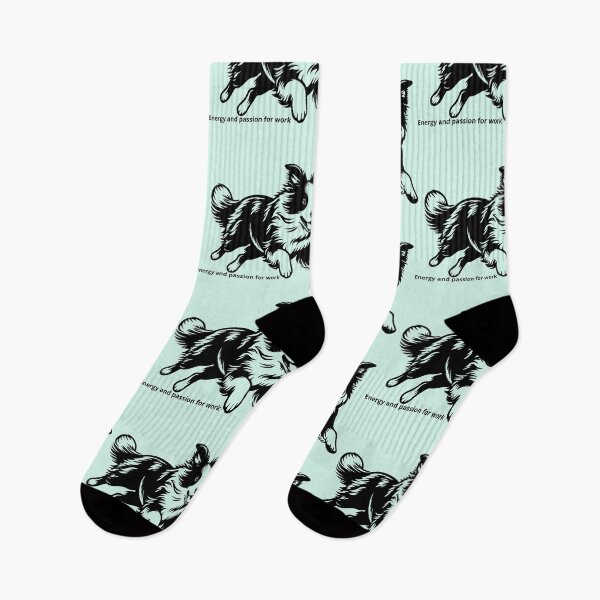 Item preview, Border Collie – Energy, Intelligence & Heart designed and sold by dotitoko.