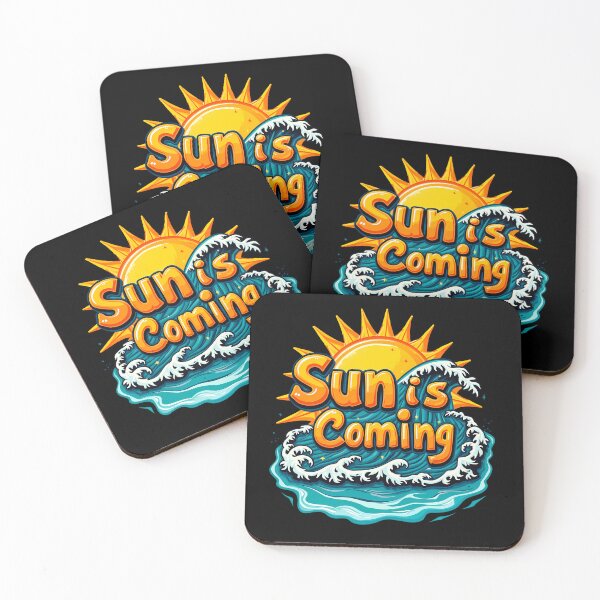 Item preview, Sun Is Coming – Summer Vibes & Ocean Waves designed and sold by Fikuall.