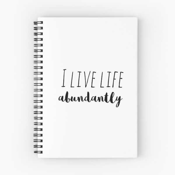 Item preview, I Live Life Abundantly – Affirmation – Prosperous Living Design designed and sold by Camila  Ardila.