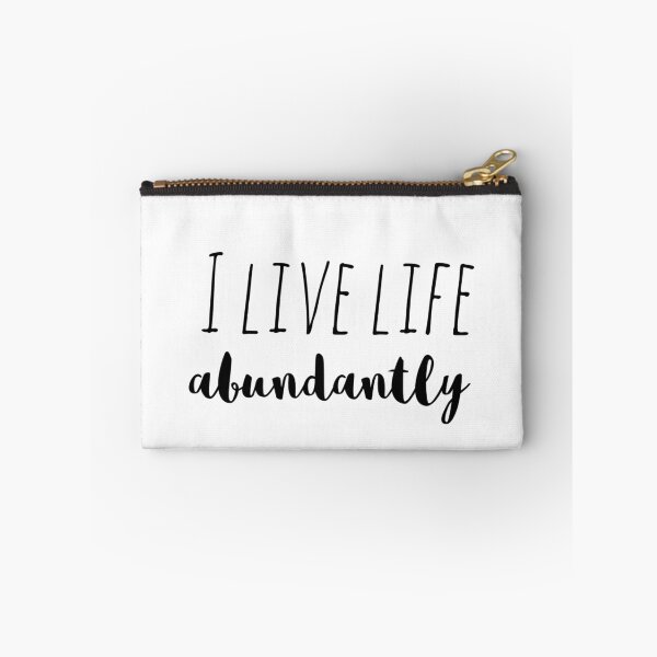 Item preview, I Live Life Abundantly – Affirmation – Prosperous Living Design designed and sold by Camila  Ardila.