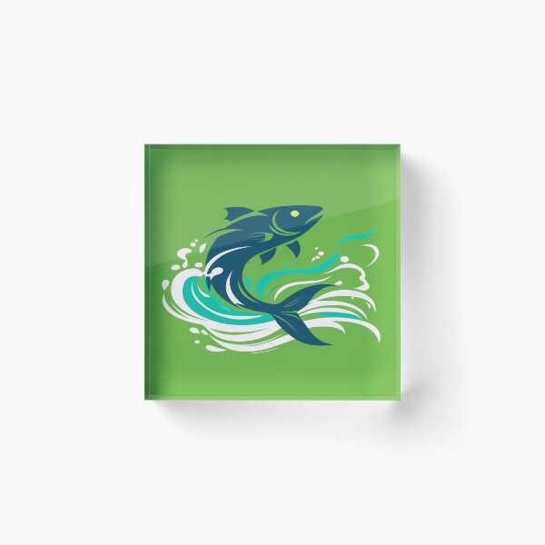 Item preview, Beautiful green fish designed and sold by saly55887.