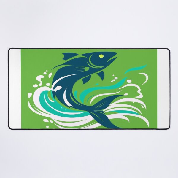 Item preview, Beautiful green fish designed and sold by saly55887.