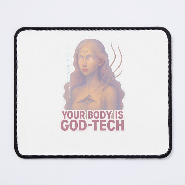 Item preview, Your Body is God-Tech — Divine Technology Art designed and sold by Little Truths.