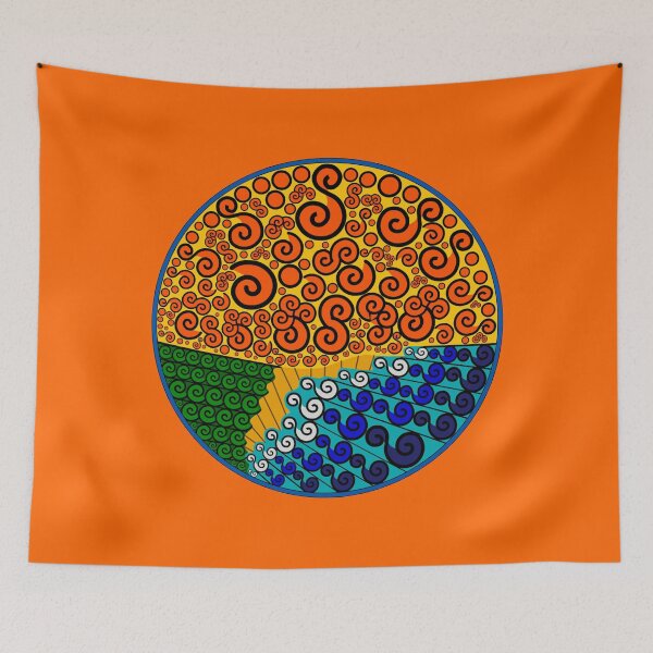 Item preview, Abstract Landscape Illustration designed and sold by Kate Anderson Art.