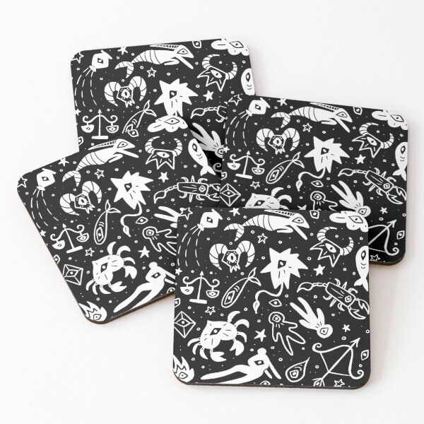 Item preview, Stylised horoscope pattern zodiac dark mode designed and sold by TheDoodlemancer.
