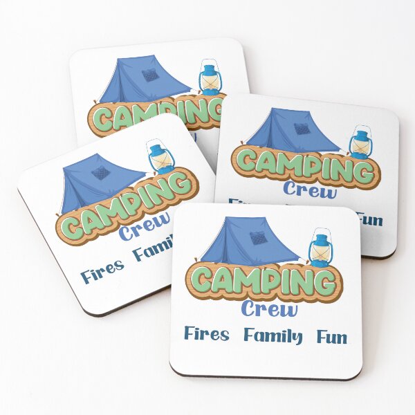 Item preview, “Camping Crew – Fires, Family, Fun”. designed and sold by Soukito.