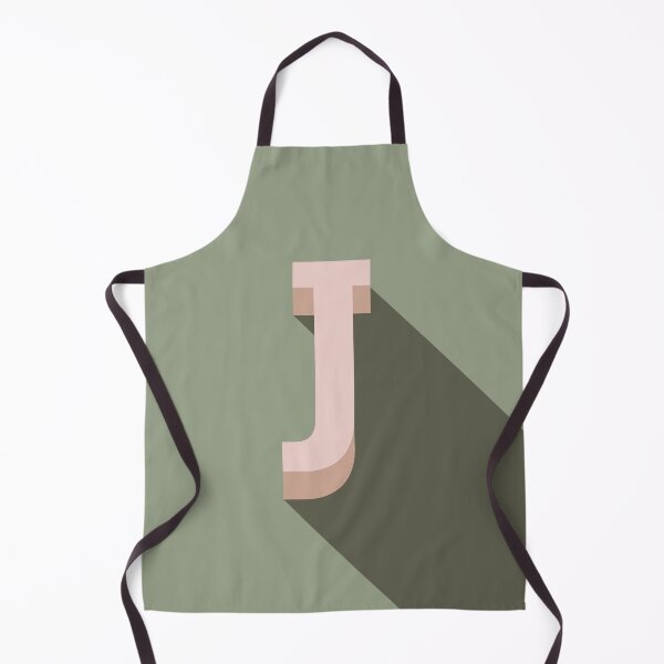 Item preview, Soft Pink & Sage Green Initial Letter J designed and sold by VANCHA ART.