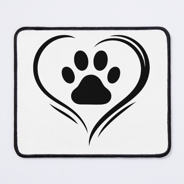 Item preview, Heart with Paw Print – Pet Love Symbol Vector designed and sold by AFernandesDSG.