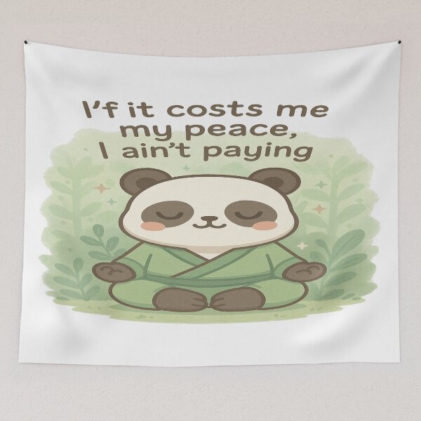 Item preview, Peaceful Panda designed and sold by CappieLab.