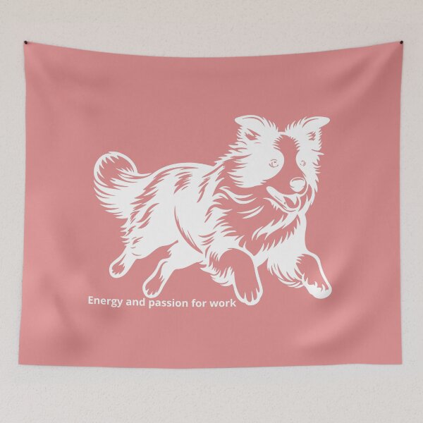 Item preview, Border Collie – Energy, Intelligence & Heart designed and sold by dotitoko.