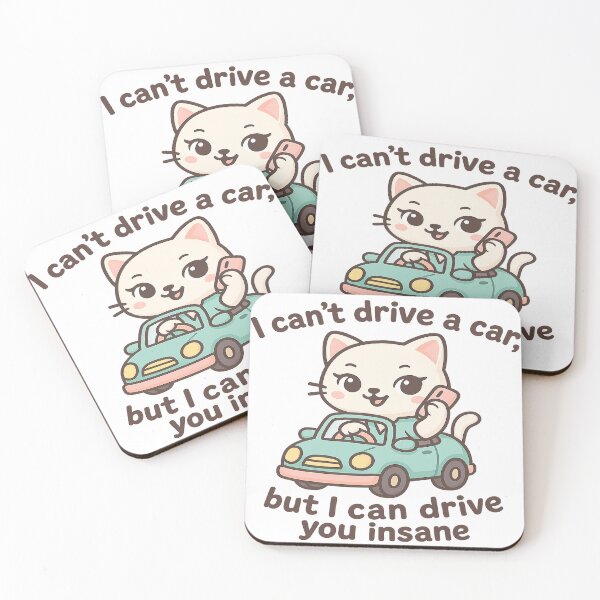 Item preview, Sassy Driving Cat designed and sold by CappieLab.