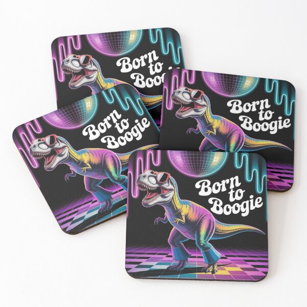 Item preview,  "Disco Dino: The T-Rex That Was Born to Boogie | Retro Dance Meme Gold" designed and sold by kalvey64.