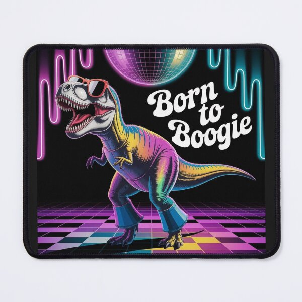 Item preview, "Disco Dino: The T-Rex That Was Born to Boogie | Retro Dance Meme Gold" designed and sold by kalvey64.