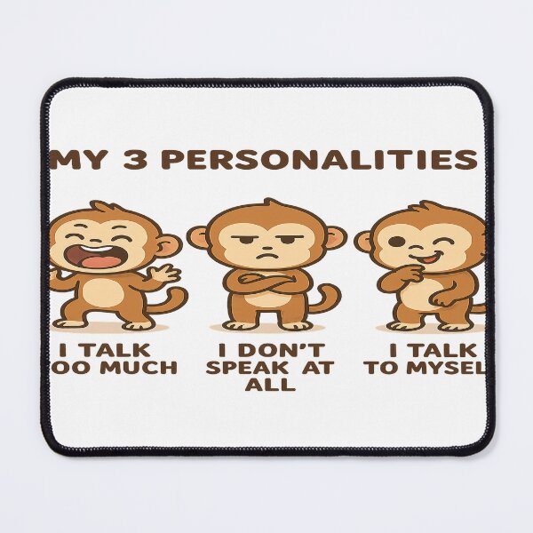 Item preview, My 3 Personalities: Talkative, Silent, and Talking to Myself designed and sold by CappieLab.