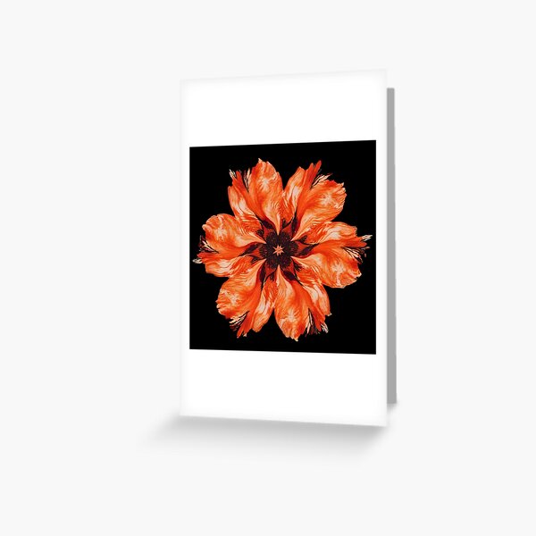 Item preview, Orange Dahlia flower designed and sold by WitInNuKicks.