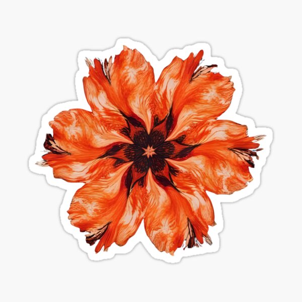 Item preview, Orange Dahlia flower designed and sold by WitInNuKicks.
