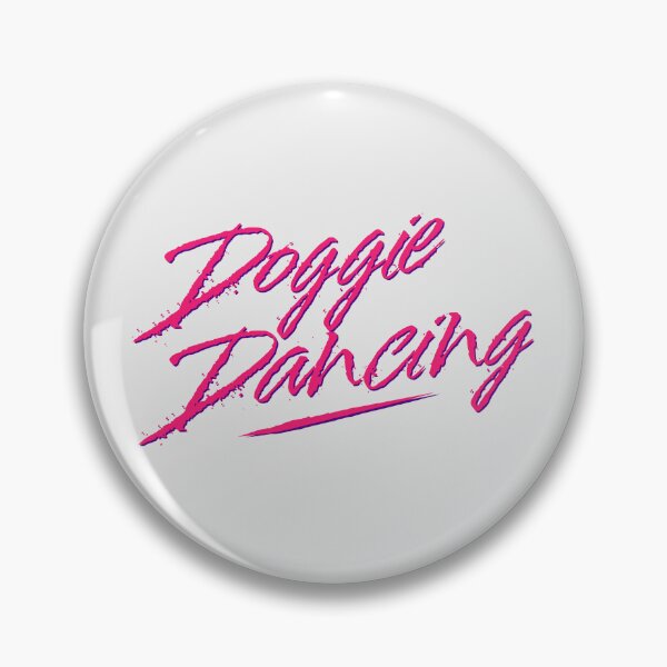 Item preview, Doggie Dancing 90s Style Dog Dance Hot Pink  designed and sold by TackyTime.