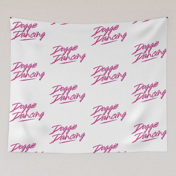 Item preview, Doggie Dancing 90s Style Dog Dance Hot Pink  designed and sold by TackyTime.