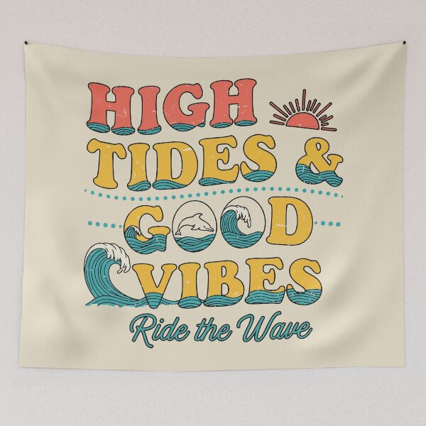 Item preview, High Tides & Good Vibes designed and sold by Amir Faysal.