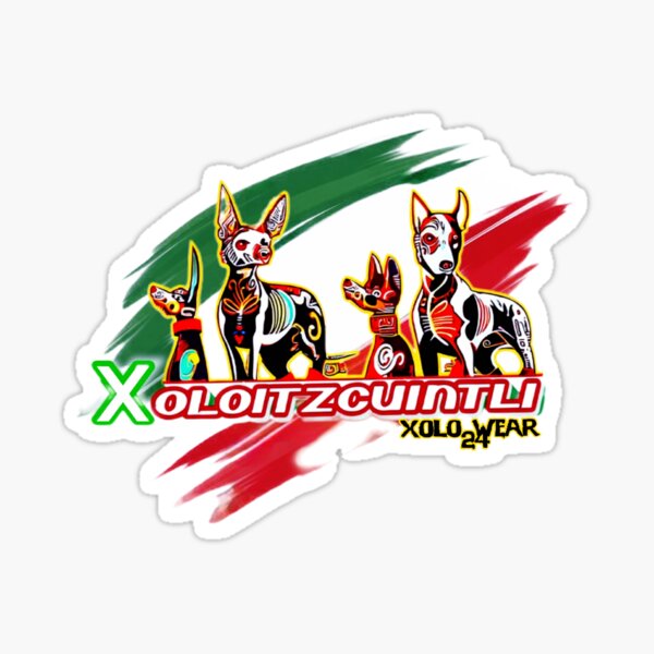 Item preview, Logotipo de la bandera Xoloitzcuintli XoloWear 24 designed and sold by XoloWear24.