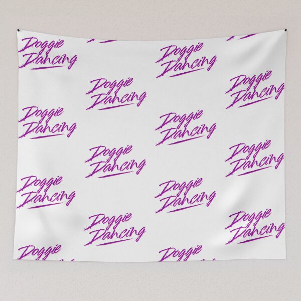 Item preview, Doggie Dancing 90s Style Dog Dance Purple Pink  designed and sold by TackyTime.