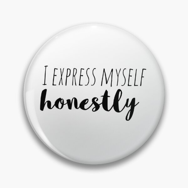 Item preview, I Express Myself Honestly – Affirmation – Authentic Voice Typography designed and sold by Camila  Ardila.
