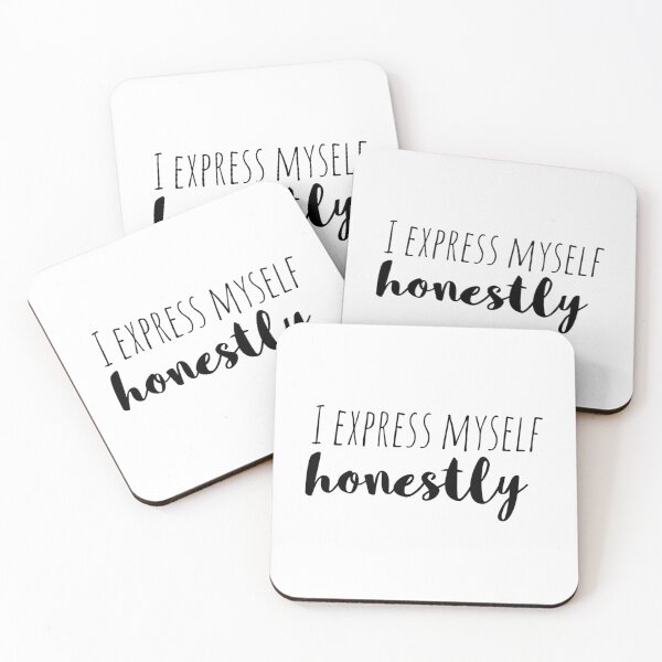 Item preview, I Express Myself Honestly – Affirmation – Authentic Voice Typography designed and sold by Camila  Ardila.