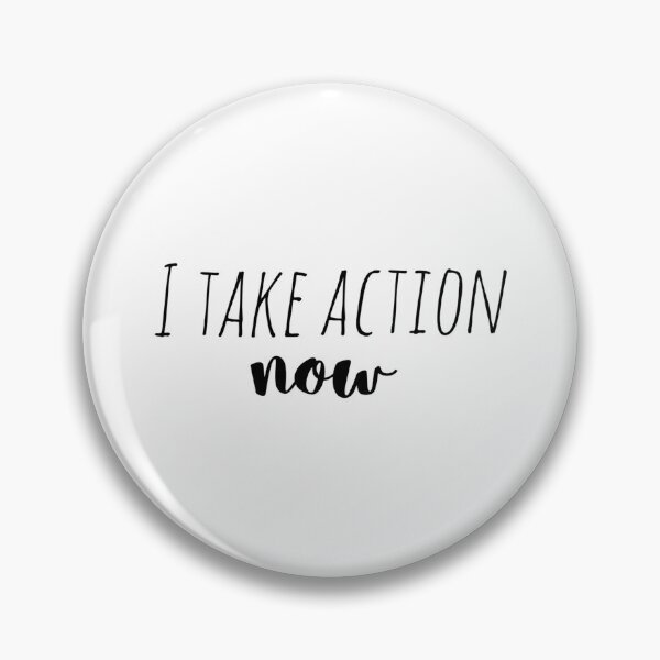 Item preview, I Take Action Now – Affirmation – Motivational Hustle Typography designed and sold by Camila  Ardila.