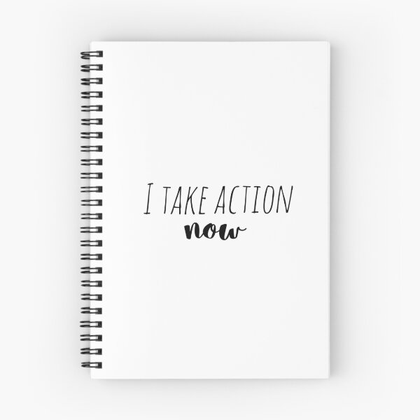 Item preview, I Take Action Now – Affirmation – Motivational Hustle Typography designed and sold by Camila  Ardila.