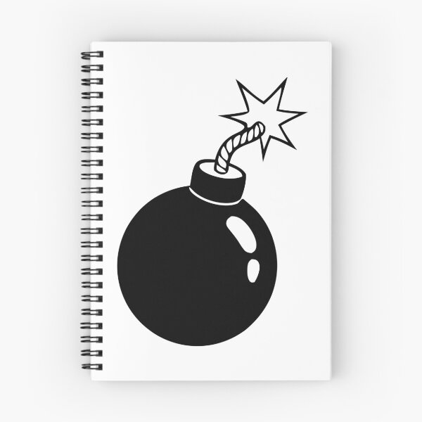 Item preview, Cartoon Bomb Icon – Explosive Vector with Fuse designed and sold by AFernandesDSG.