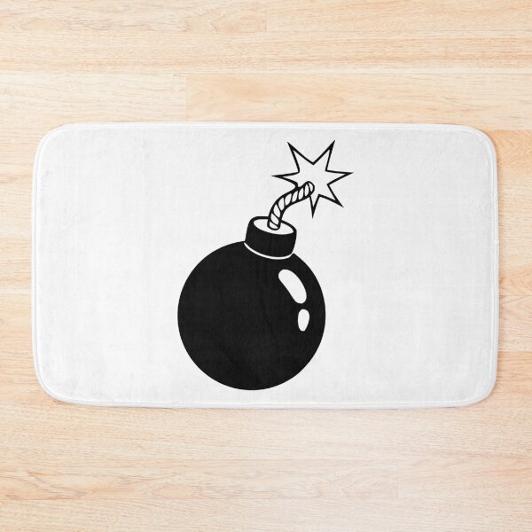 Item preview, Cartoon Bomb Icon – Explosive Vector with Fuse designed and sold by AFernandesDSG.
